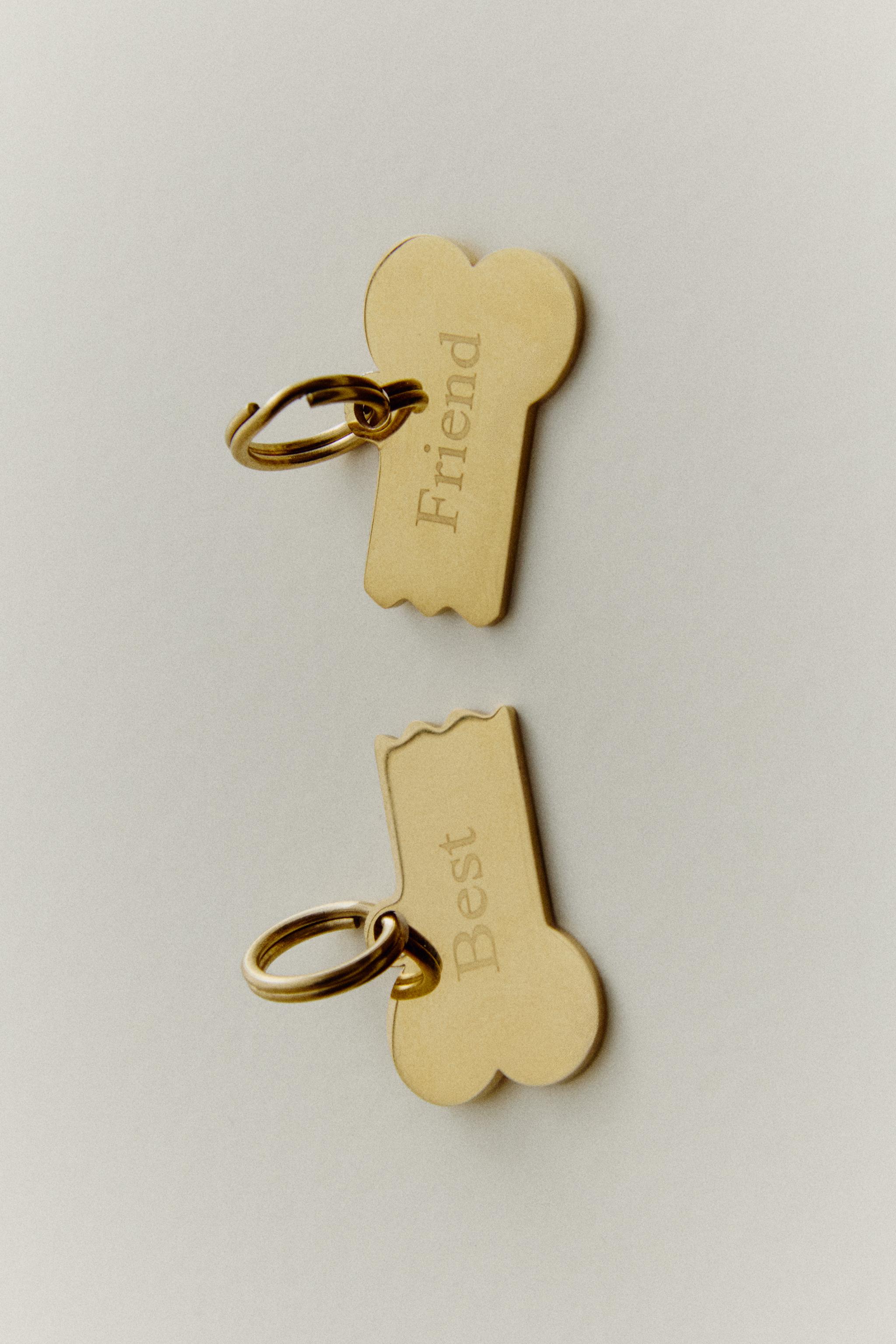 "BEST" "FRIEND" BONE PET CHARM